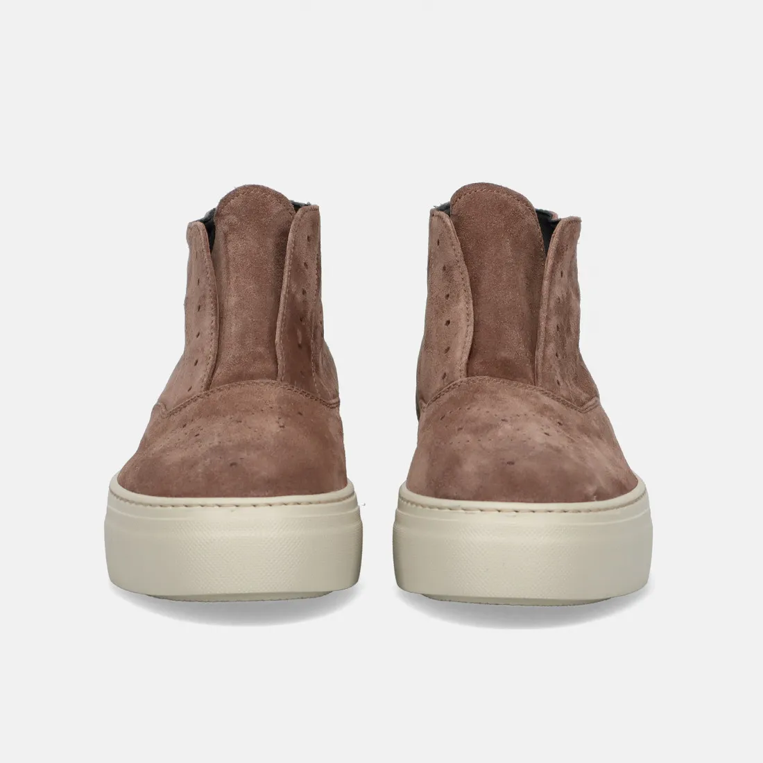 Scarpa Hi-top Fratelli Rossetti Hobo Sport in camoscio tortora
