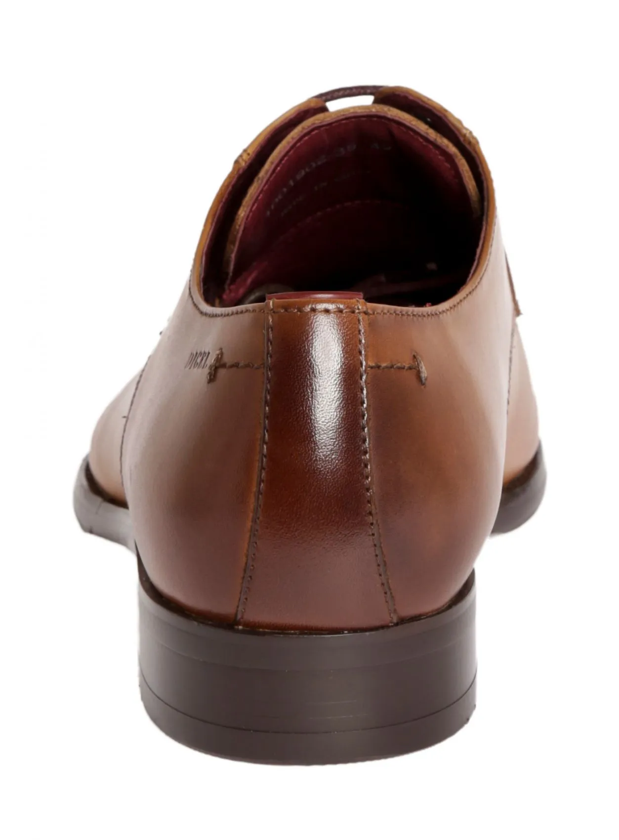 Scarpa stringata digel color cognac in vera pelle