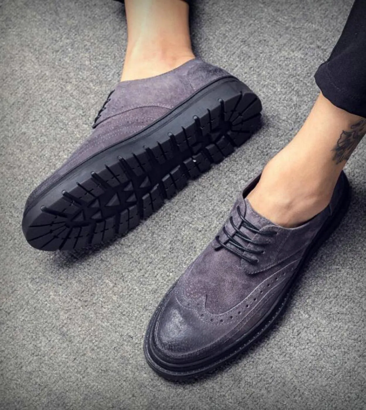 Scarpe basse da uomo di moda di marca Scarpe casual Oxford stile britannico Scarpe da lavoro da uomo Scarpe eleganti da uomo in