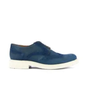Scarpe blu con lavorazione brogue