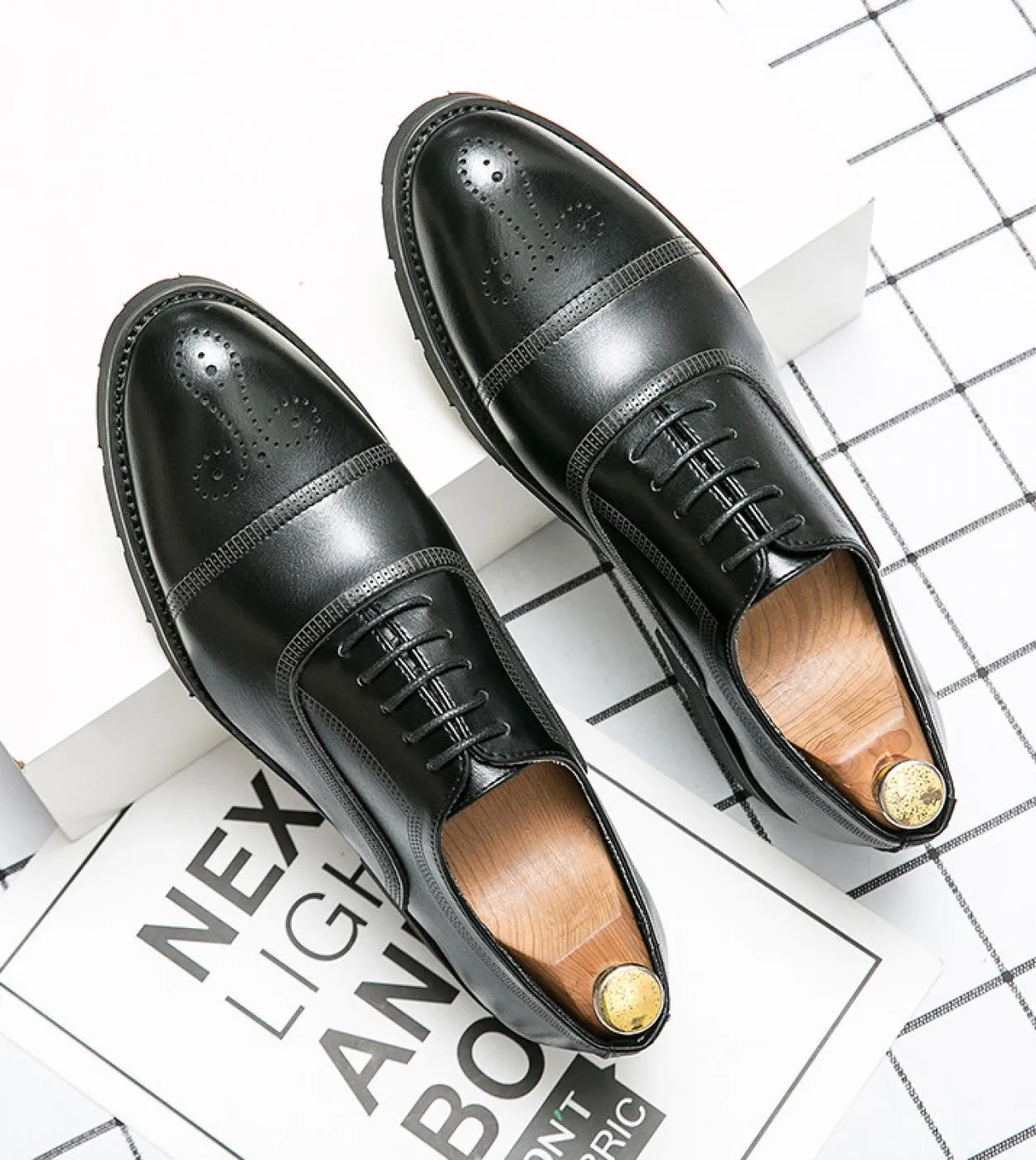 Scarpe da lavoro formali in pelle nera Scarpe eleganti casual moda uomo Scarpe classiche oxford formali italiane per uomo Zapato