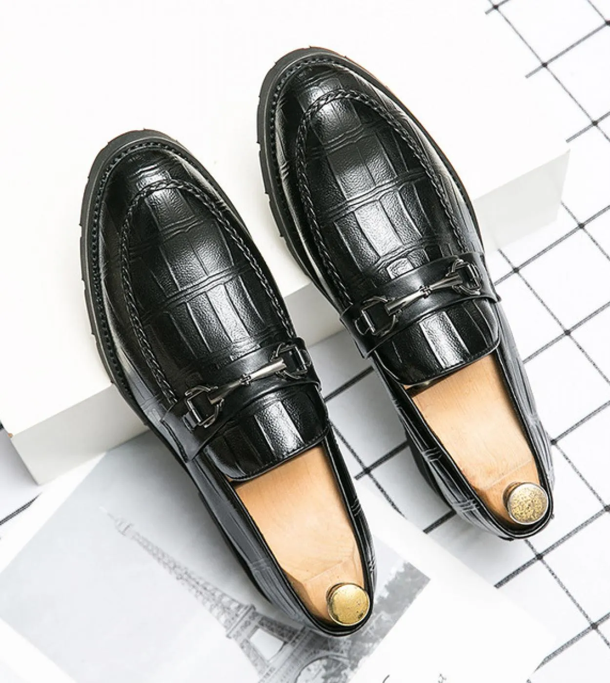 Scarpe da lavoro formali in pelle nera Scarpe eleganti casual moda uomo Scarpe classiche oxford formali italiane per uomo Zapato