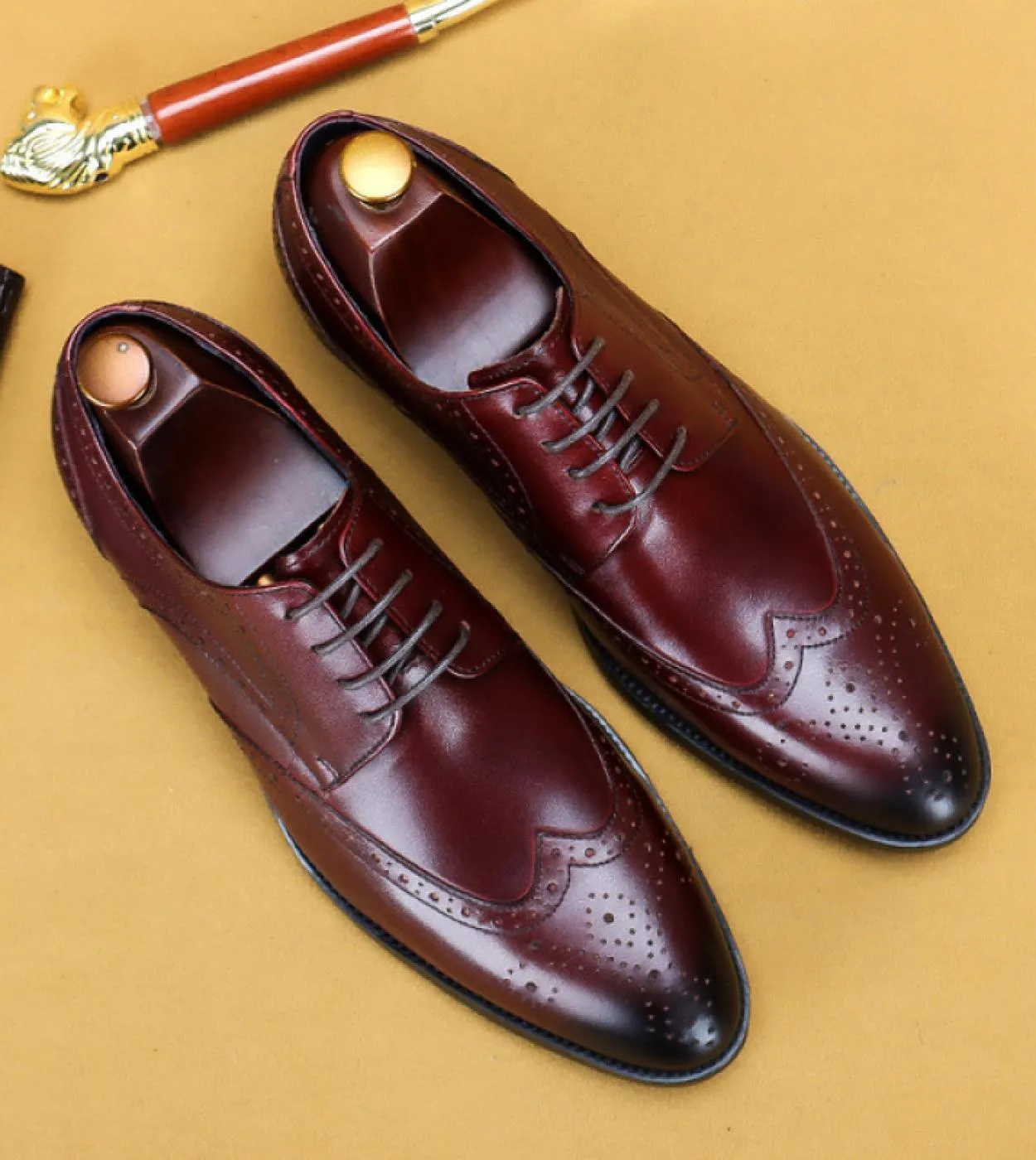 Scarpe da uomo Scarpe brogue di marca di lusso Scarpe formali Scarpe brogue da uomo Scarpe brogue nere Scarpe da ufficio Scarpe