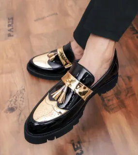 Scarpe eleganti italiane da uomo con nappa, scarpe da uomo brogue italiane, nuove scarpe brogue maschili