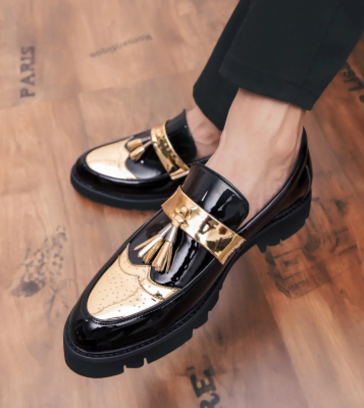 Scarpe eleganti italiane da uomo con nappa, scarpe da uomo brogue italiane, nuove scarpe brogue maschili