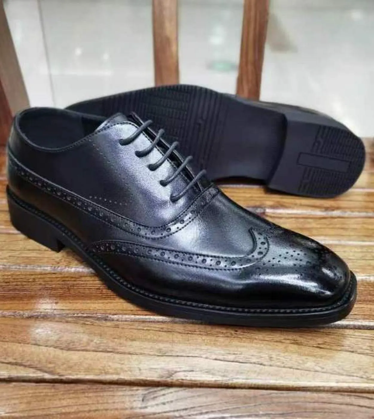 Scarpe eleganti stringate da uomo Scarpe eleganti marroni Scarpe fatte a mano da uomo Scarpe brogue