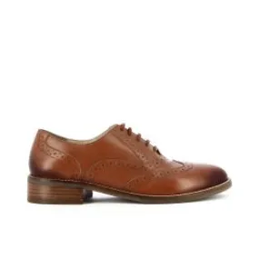 Scarpe marroni brogue in pelle
