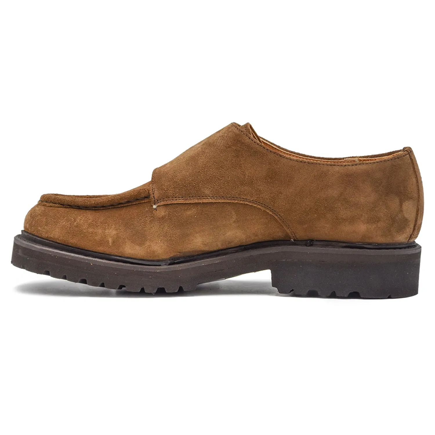 Scarpe Monkstrap Berwick 1707 Uomo Taupe Lavorazione Artigianale