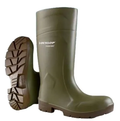 Scarponcino antinfortunistico Dunlop da  Unisex tg. 46, col. Verde