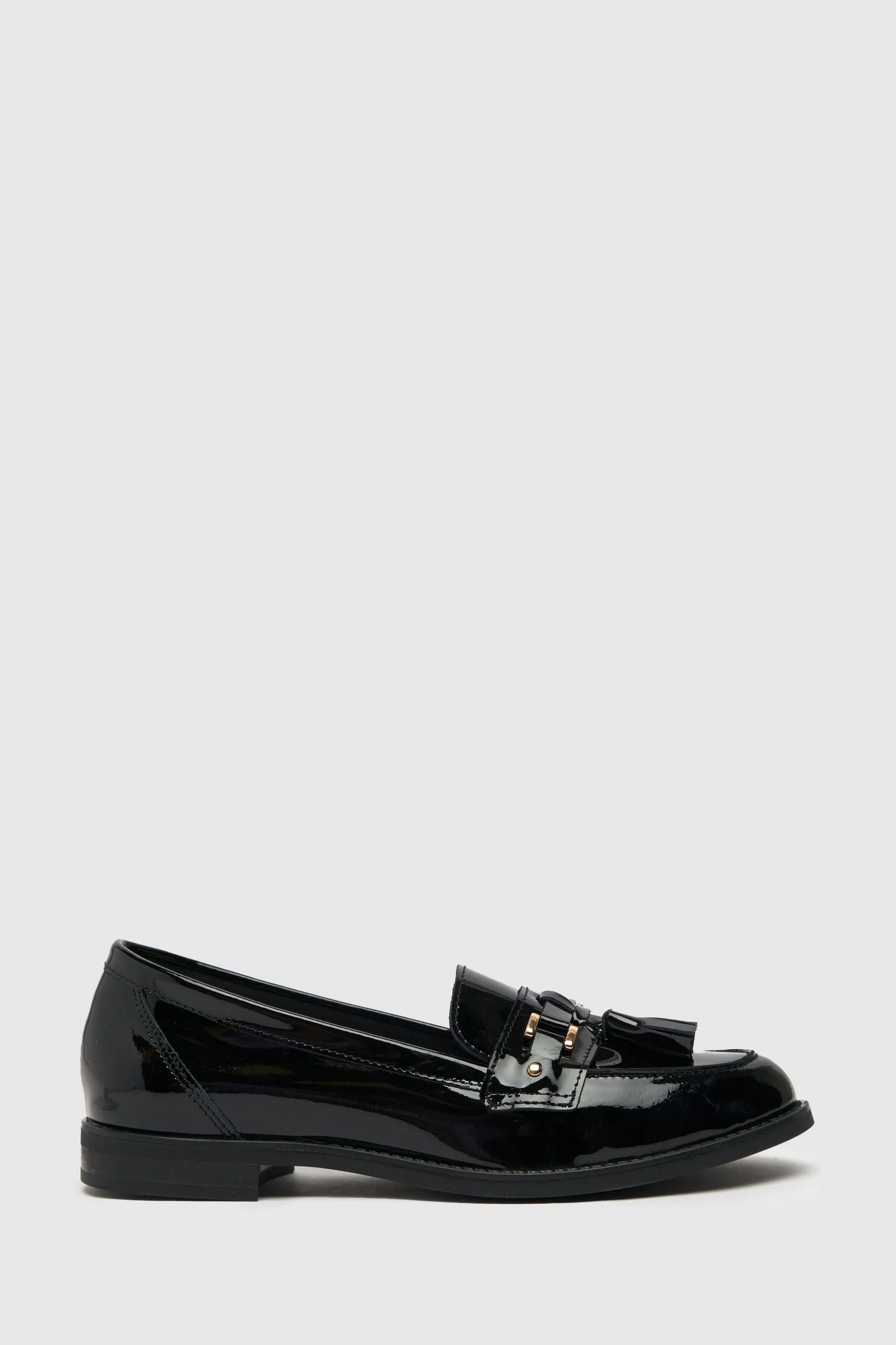 Schuh Liv - Nero in vernice con nappe - Mocassini