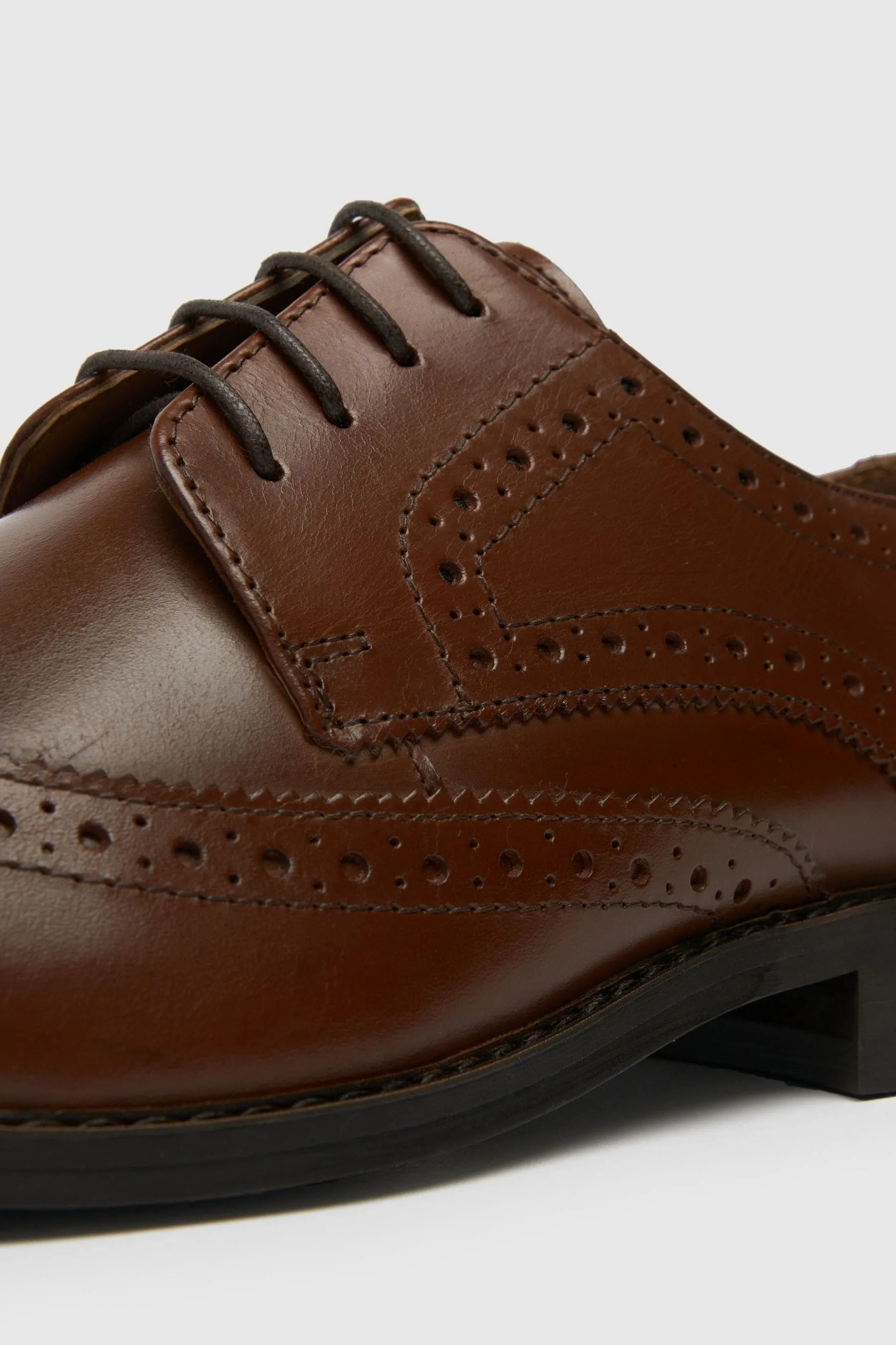 Schuh - Rowland - Marrone - Scarpe brogue in pelle