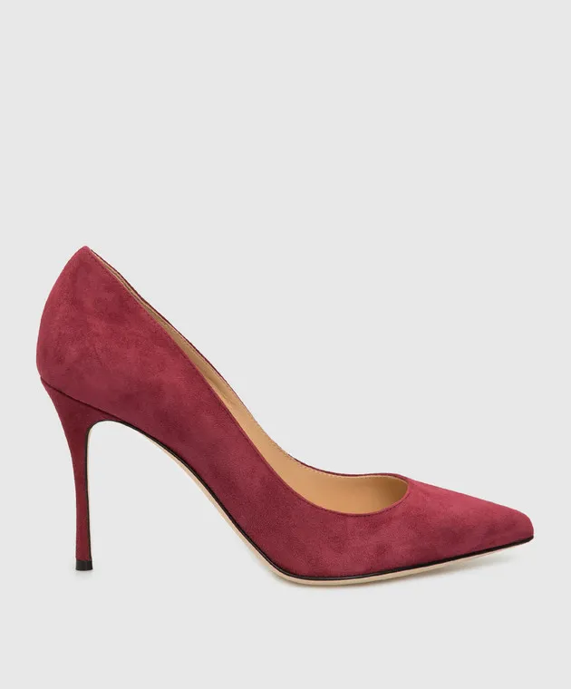 Sergio Rossi Décolleté in camoscio bordeaux A43843MCAZ01