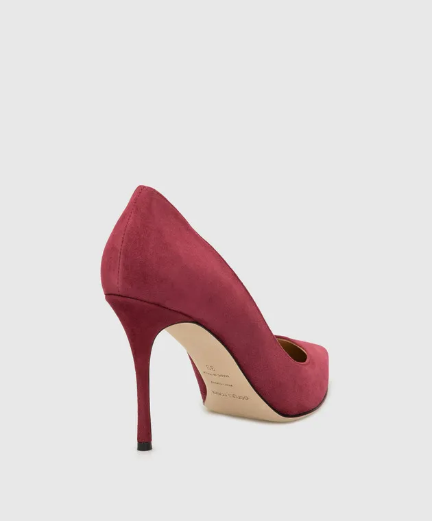 Sergio Rossi Décolleté in camoscio bordeaux A43843MCAZ01