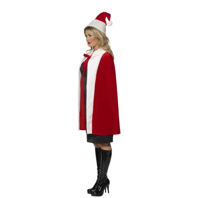 Set Mamma Natale con mantello e cappello
