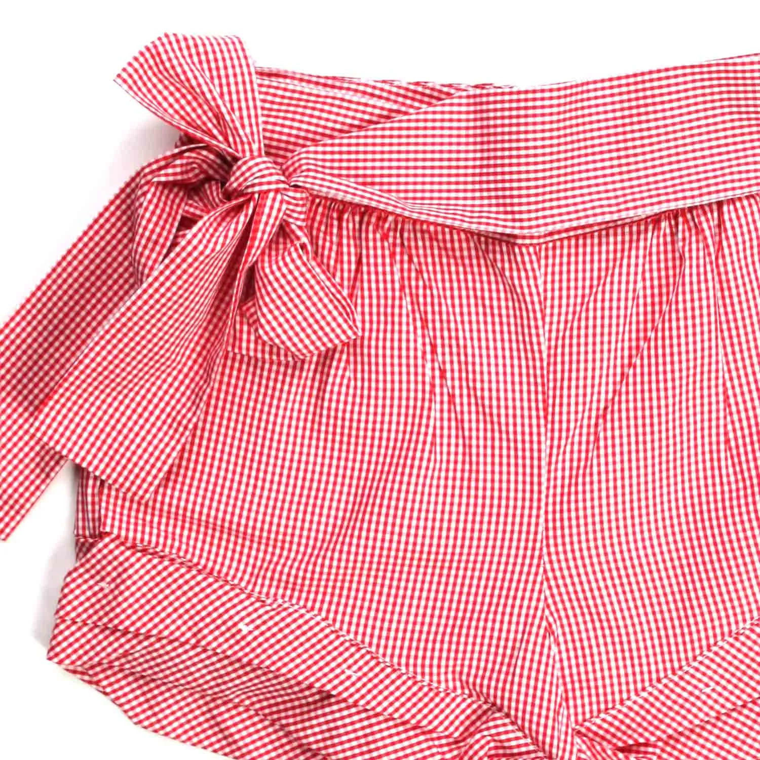 Shorts Bianchi E Rossi A Quadretti Bambina