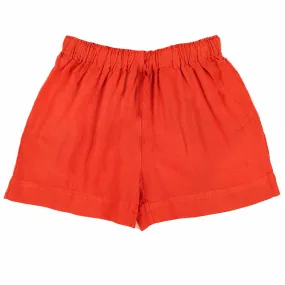 Shorts Rossi E Multicolor In Tela Bambina