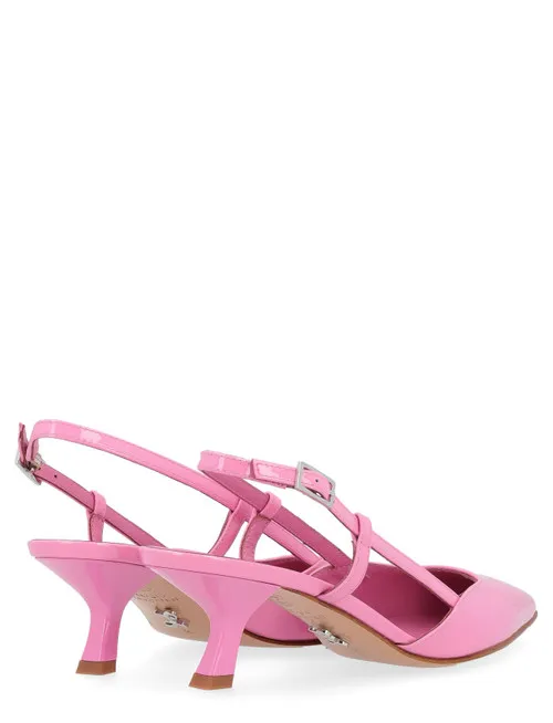 Slingback Sergio Levantesi Coral in vernice rosa