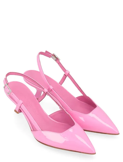 Slingback Sergio Levantesi Coral in vernice rosa