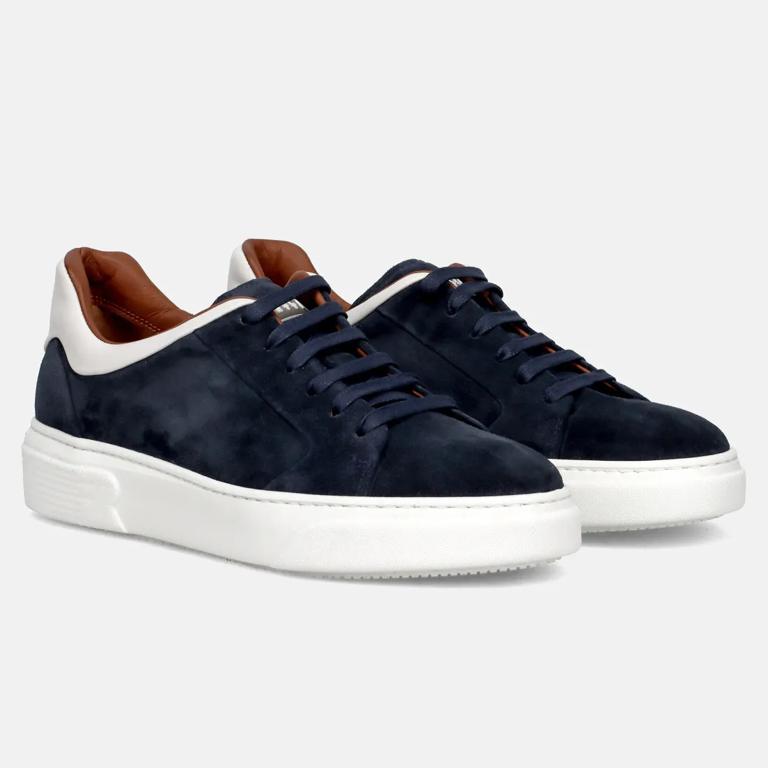 Sneaker da uomo Fratelli Rossetti in camoscio blu