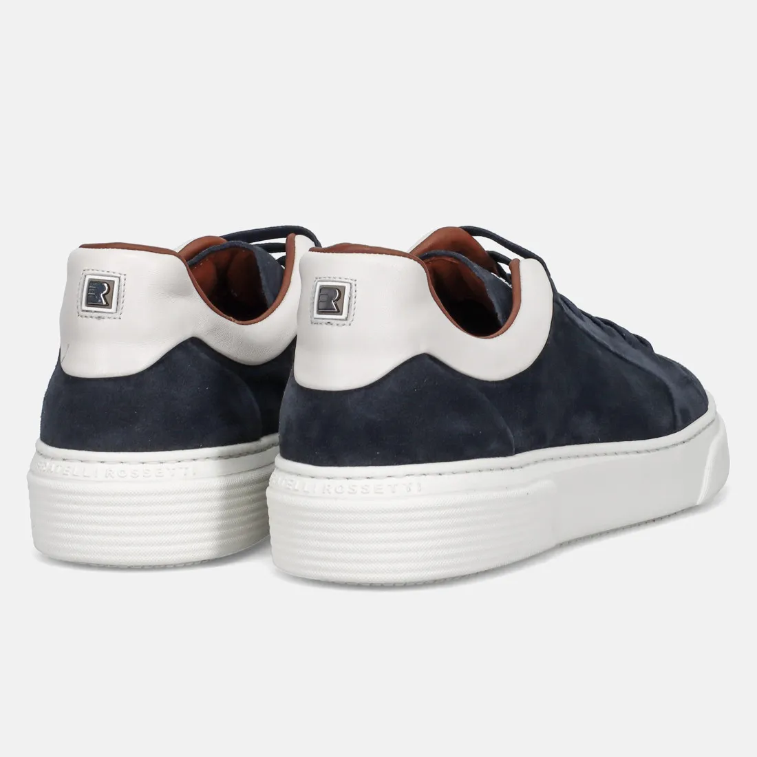 Sneaker da uomo Fratelli Rossetti in camoscio blu