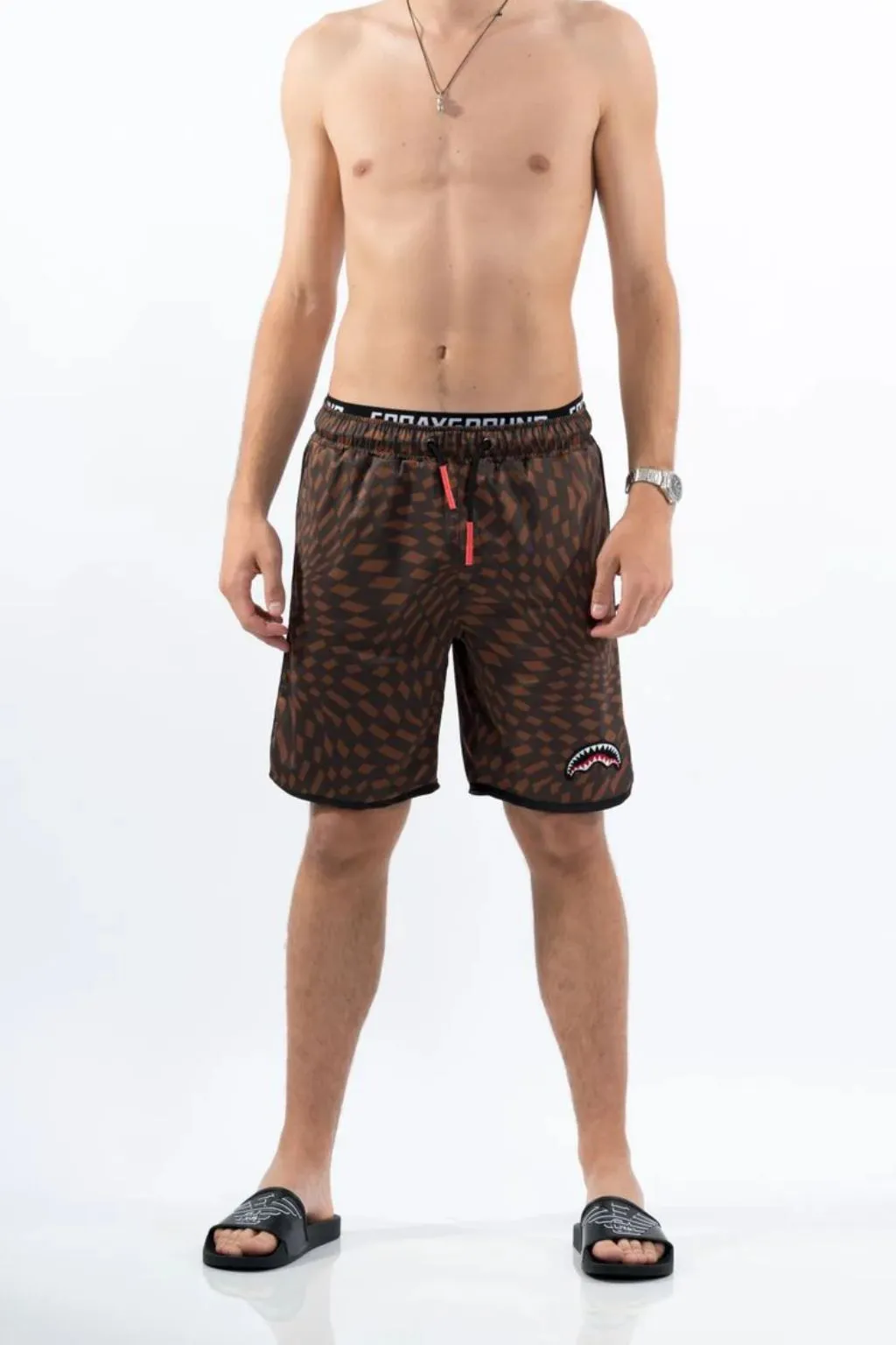 SPRAYGROUND BOXER UOMO SP048HEN MARRONE
