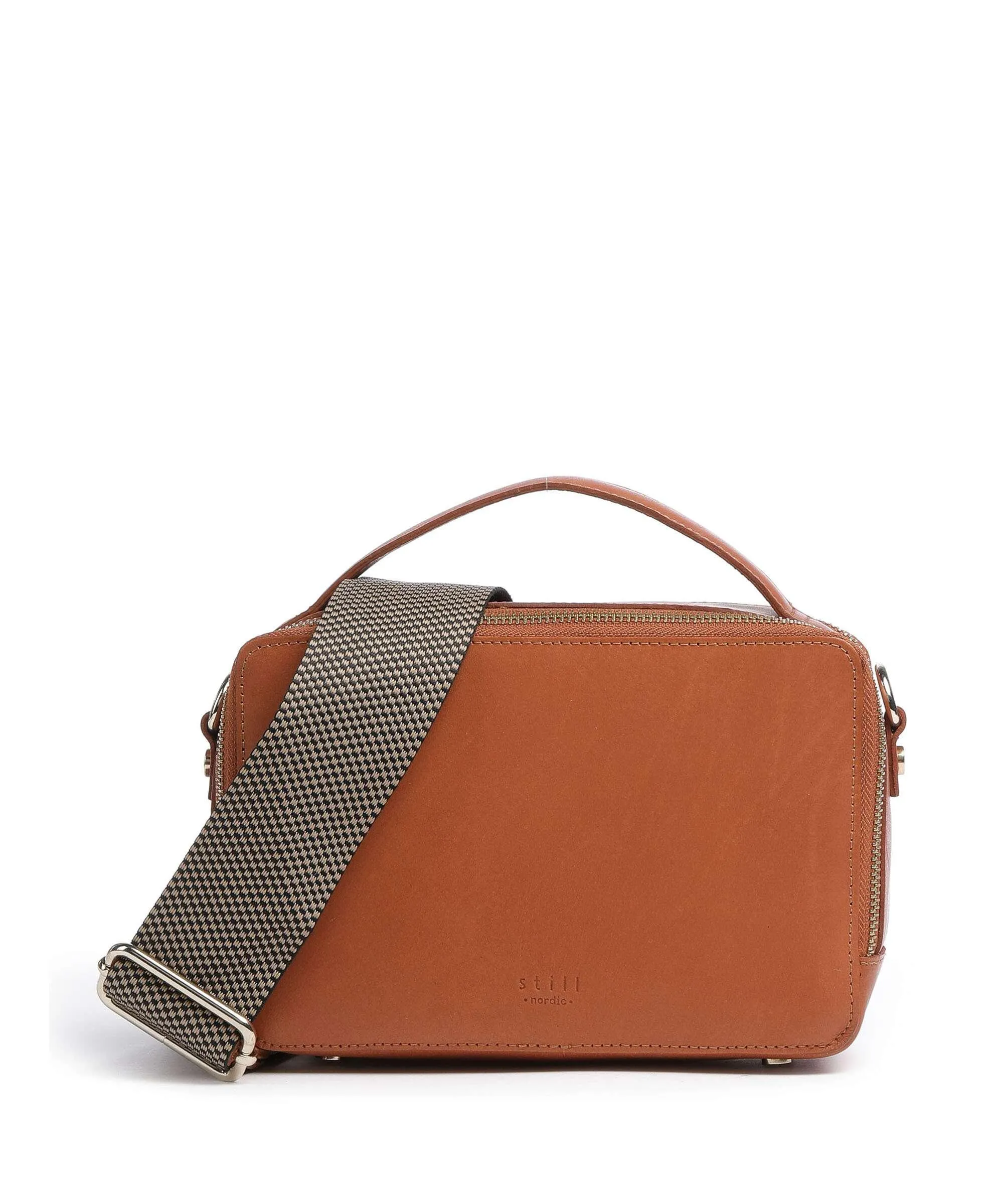  Still Nordic Aggie Aggie Borsa a tracolla pelle a grana fine cognac  
