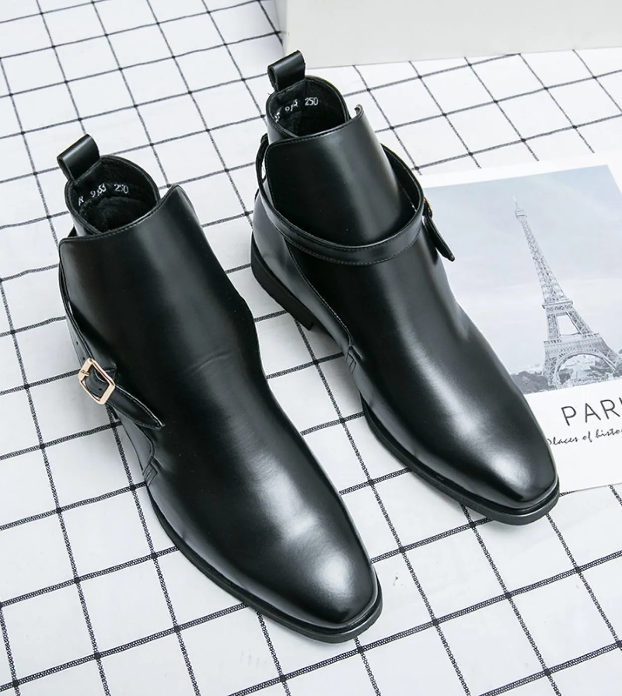 Stivaletti Chelsea a punta moda Stivaletti in pelle morbida da uomo Stivali da uomo eleganti di lusso stile britannico Moto clas