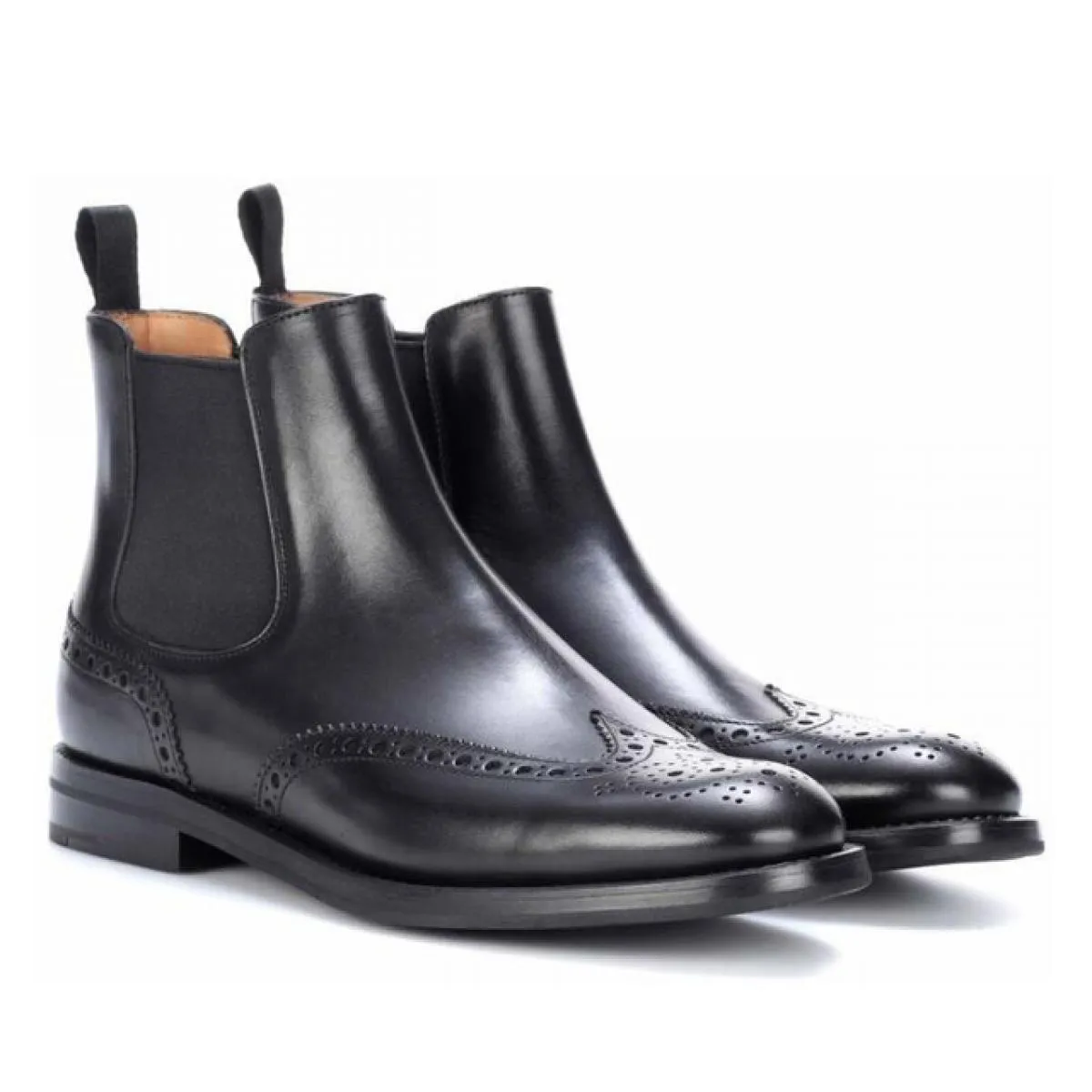 Stivaletti Chelsea di moda di lusso da donna di alta qualità Scarpe brogue intagliate Stivaletti in pelle di mucca Oxford nere a