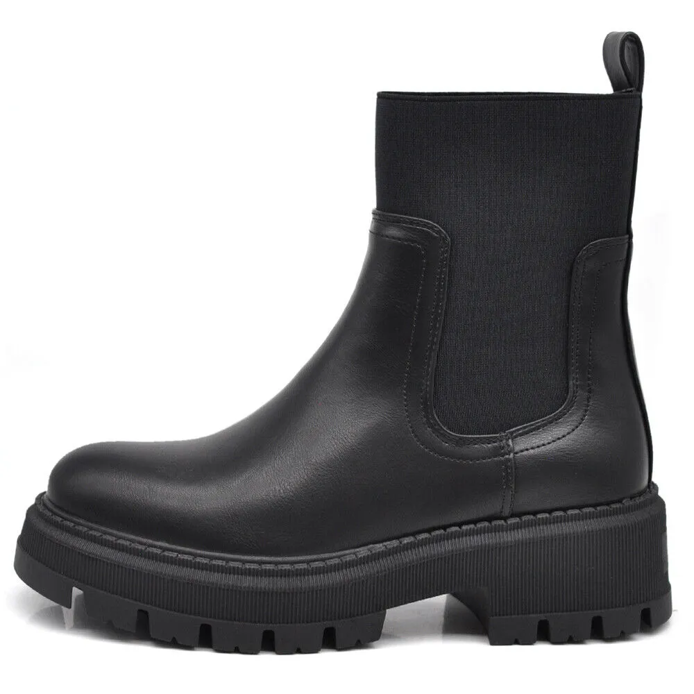 Stivaletti Chelsea Elasticizzato Biker da Donna MP370-3 nero marrone testa di moro