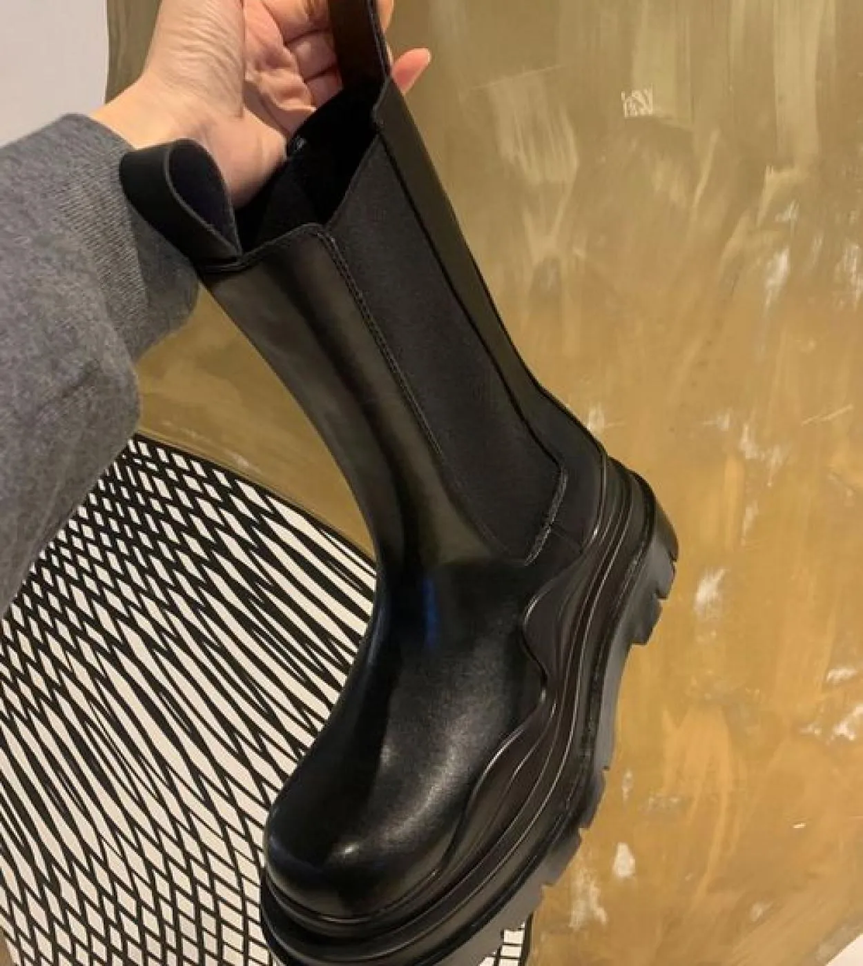 Stivaletti Chelsea uomo di lusso fatti a mano moda uomo stivaletti alti slip on scarpe casual da uomo allaperto altezza crescen