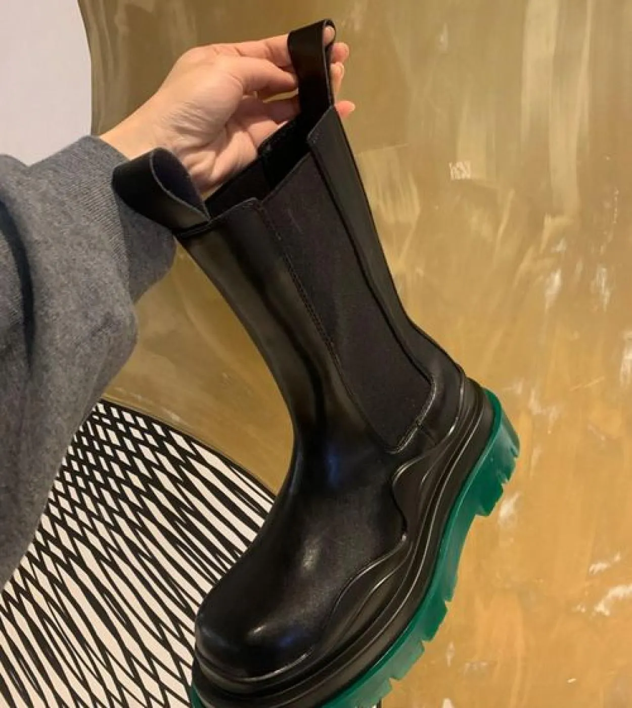 Stivaletti Chelsea uomo di lusso fatti a mano moda uomo stivaletti alti slip on scarpe casual da uomo allaperto altezza crescen