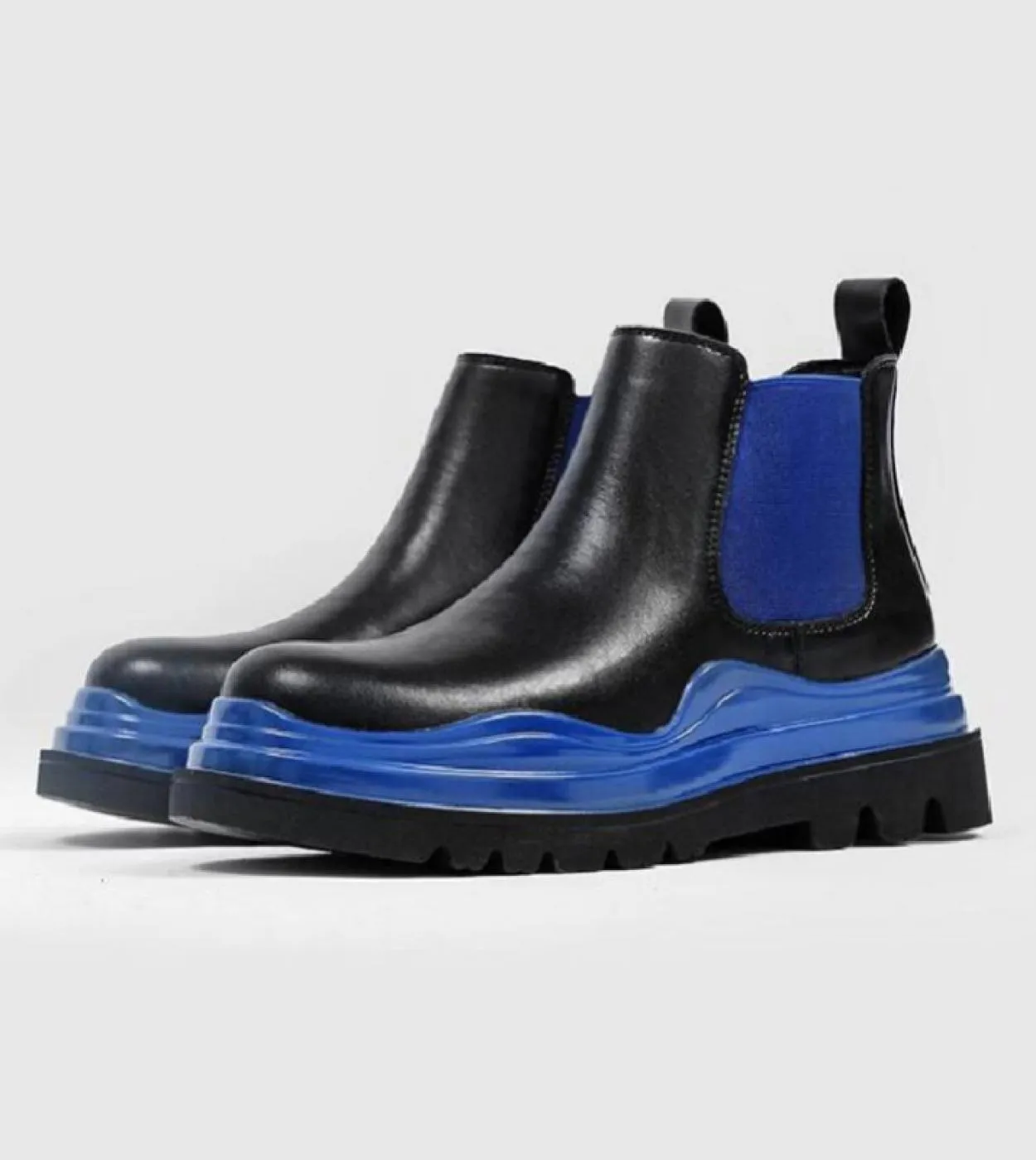 Stivaletti da uomo Chelsea Stivali con plateau da uomo Stivali Chelsea da uomo Scarpe con plateau da uomo Stivali da uomo