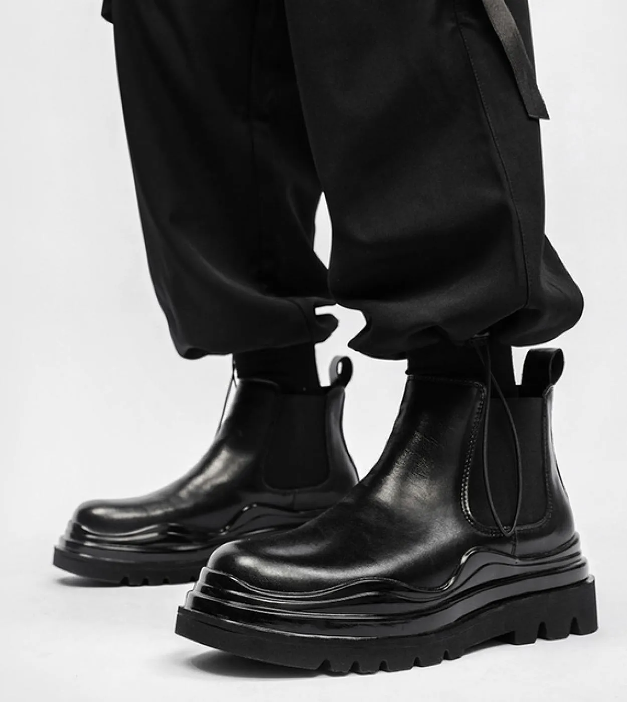 Stivaletti da uomo Chelsea Stivali con plateau da uomo Stivali Chelsea da uomo Scarpe con plateau da uomo Stivali da uomo