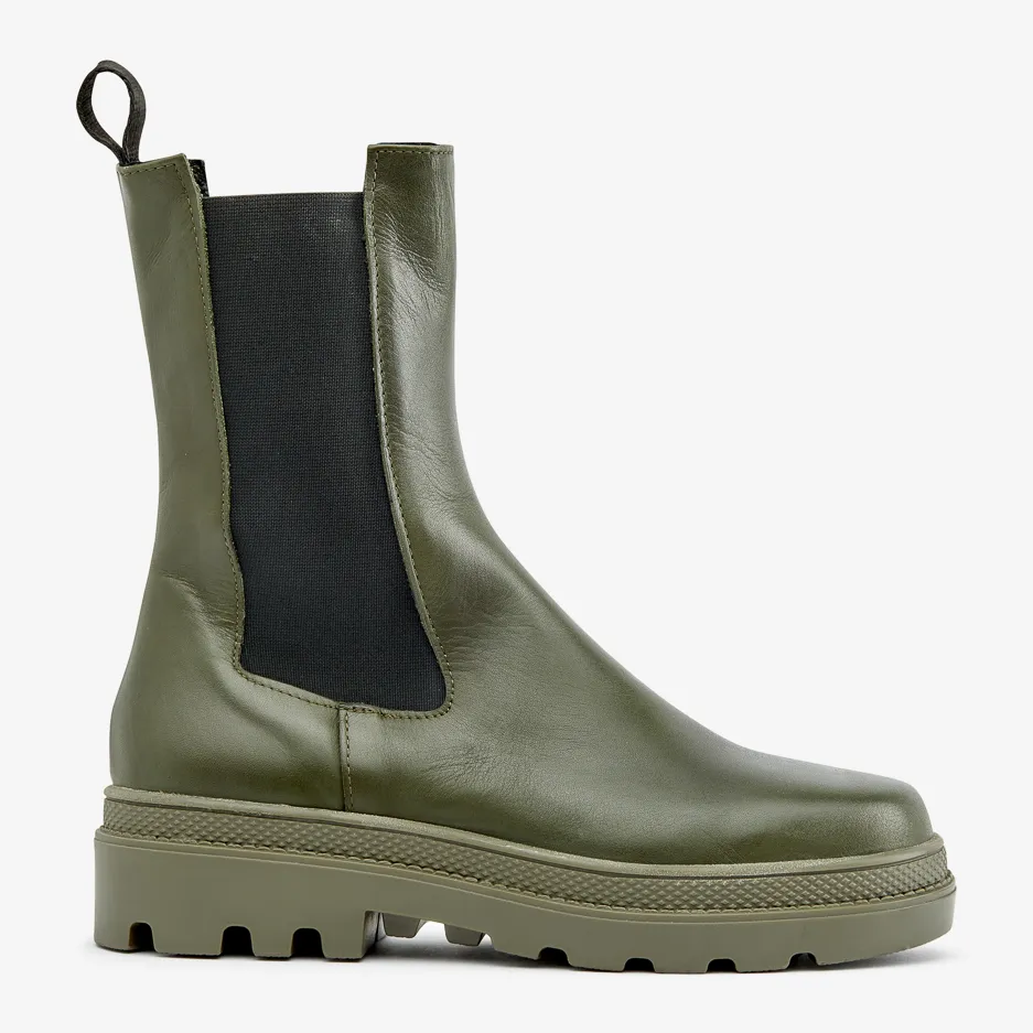 Stivaletto Verde con Elastico