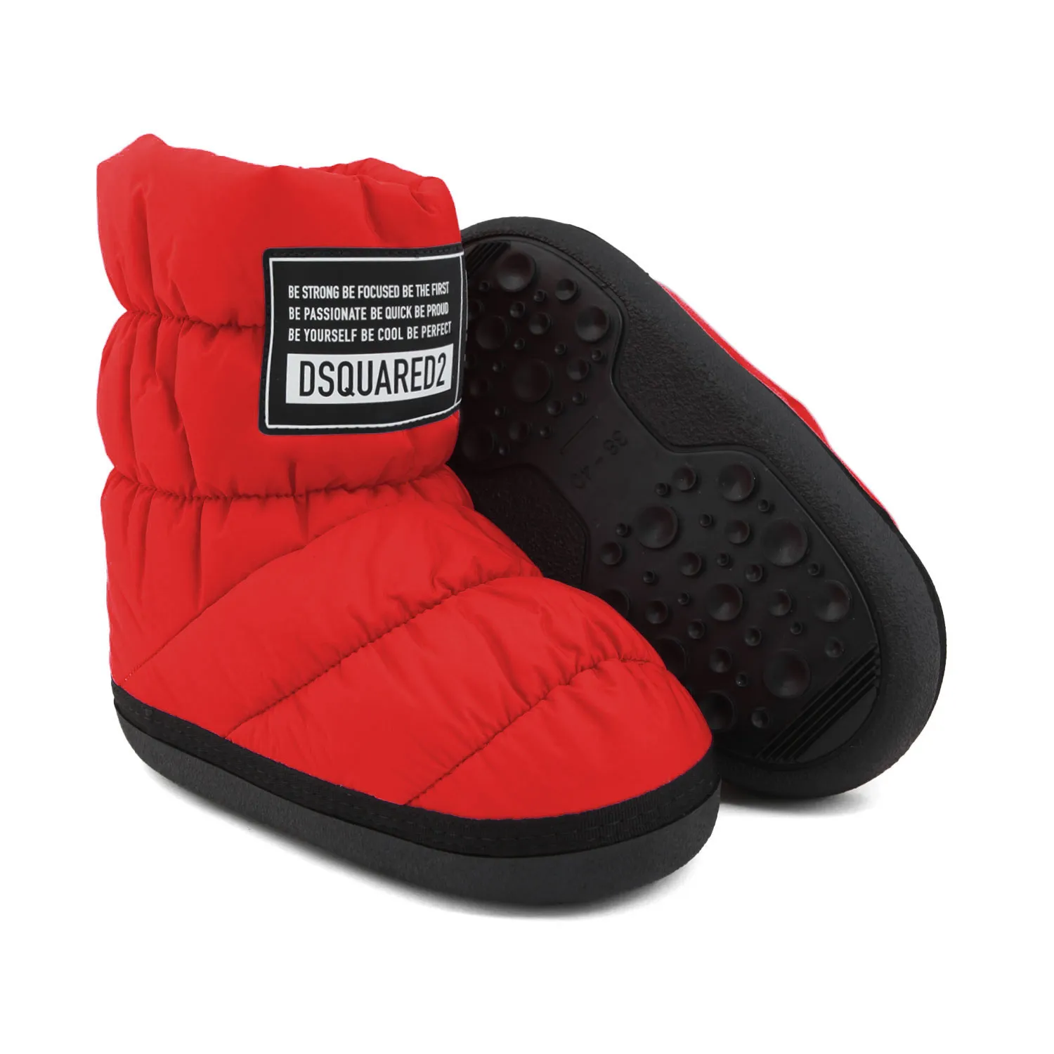 Stivali Da Neve Unisex Rossi E Neri