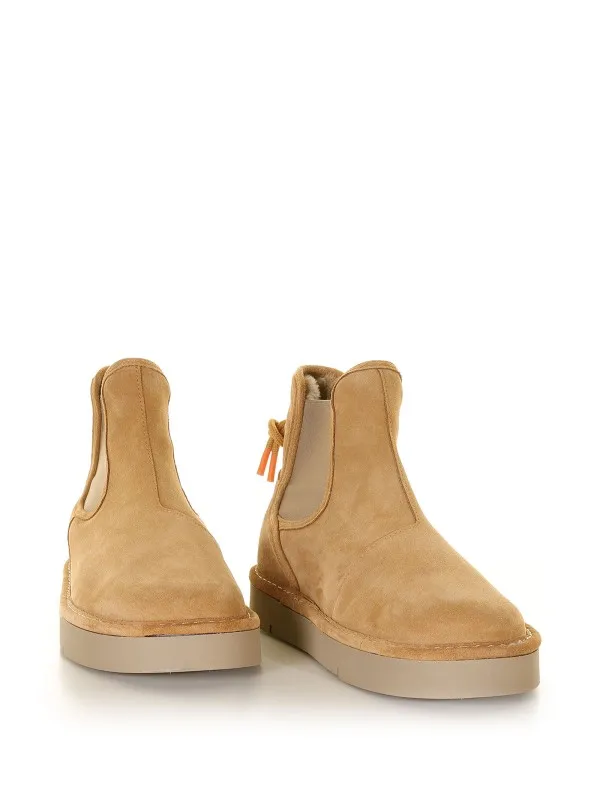 Suede ankle boot