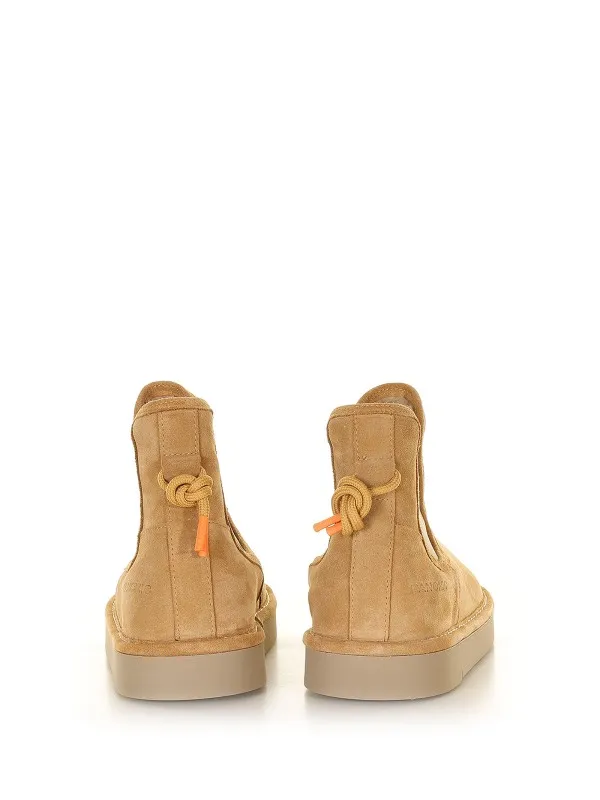 Suede ankle boot