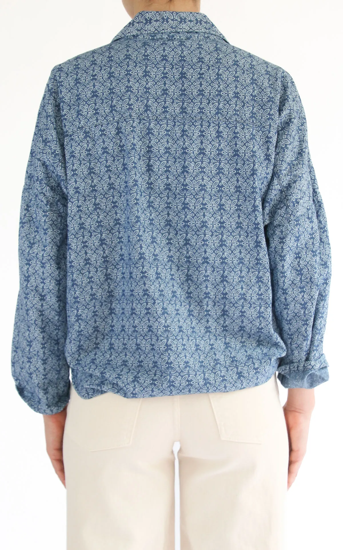 Susymix- Camicia nodo stampa – Blu