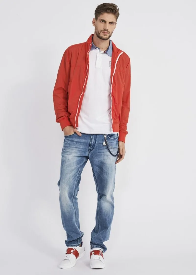T-shirt polo con collo in oxford