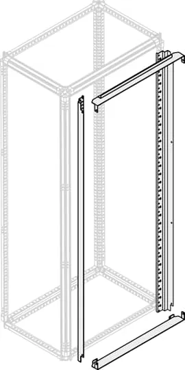 Telaio ABB 1STQ per Schede modulari - System Pro E Power, 1800 x 400mm