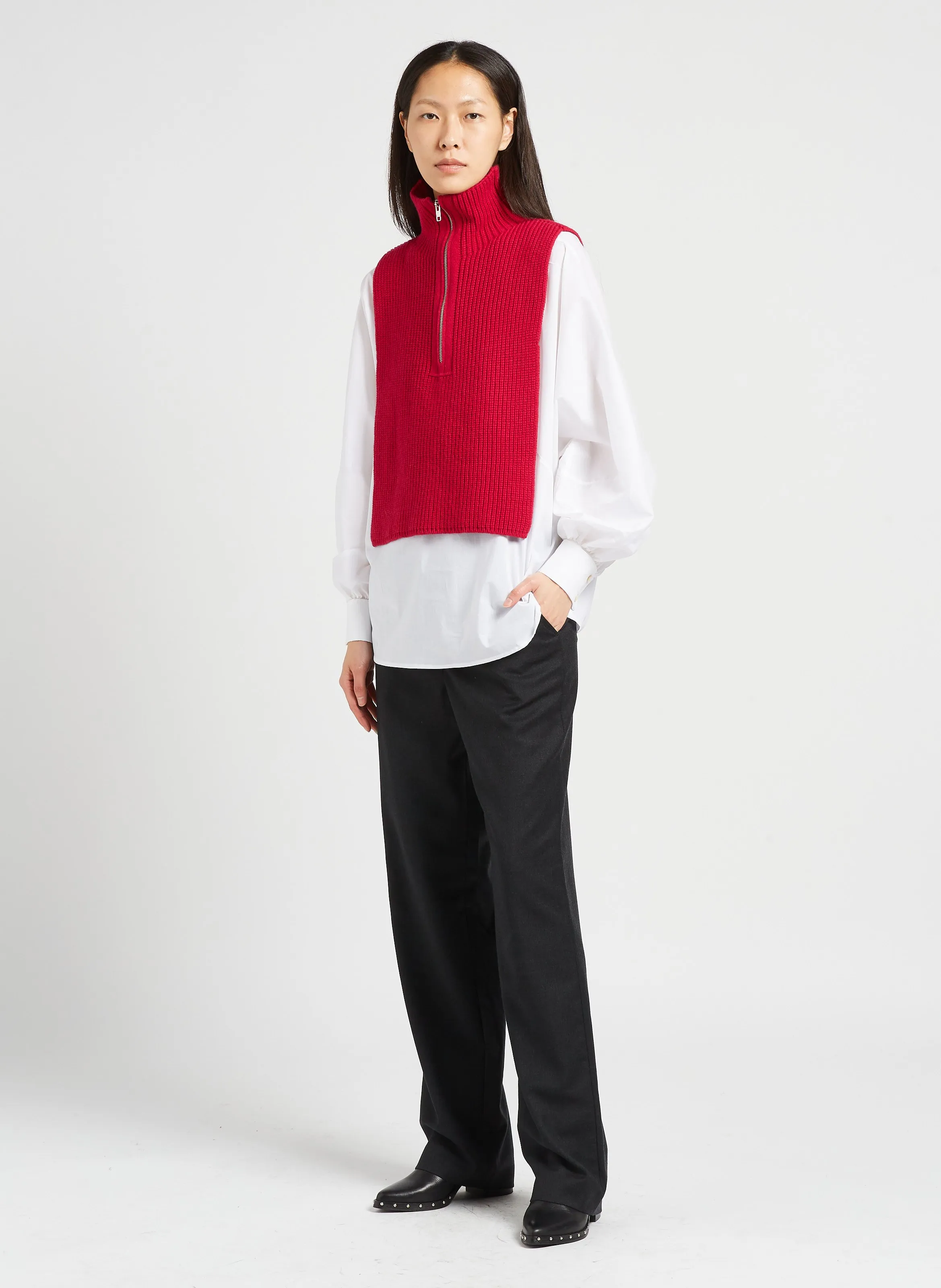  The Label Edition   GATSBY - Camicia dritta collo classico in cotone | Bianco