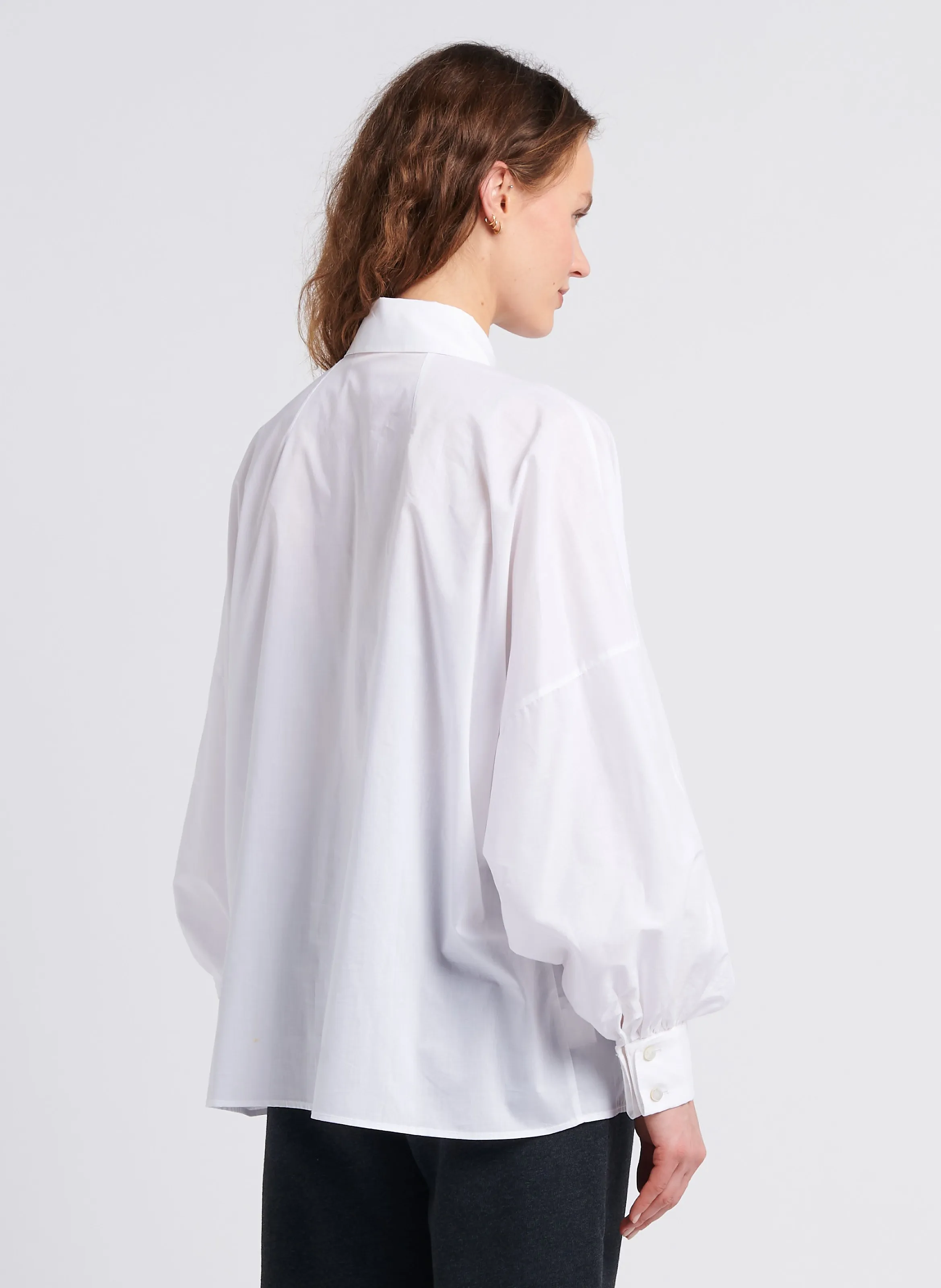  The Label Edition   GATSBY - Camicia dritta collo classico in cotone | Bianco