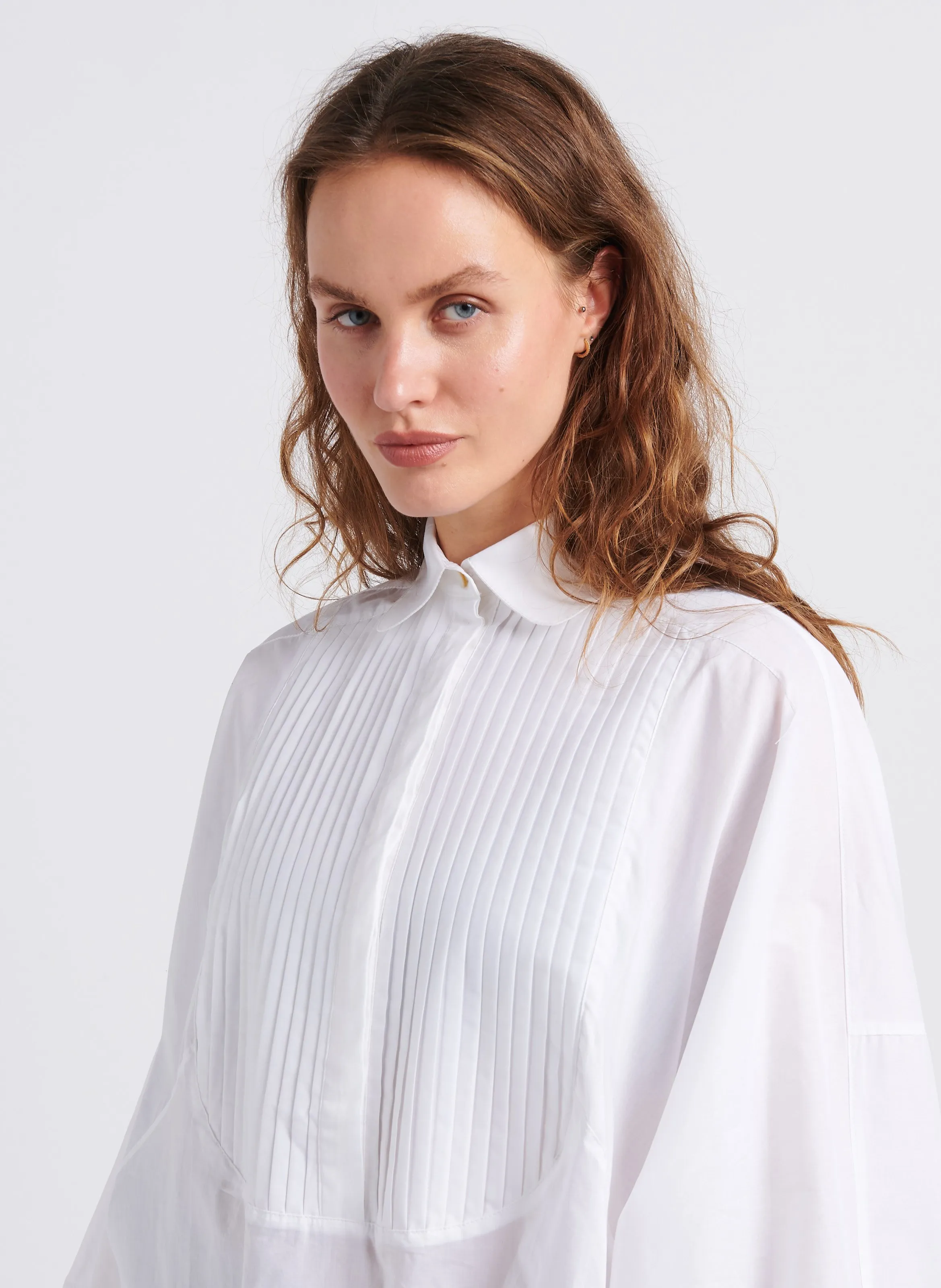  The Label Edition   GATSBY - Camicia dritta collo classico in cotone | Bianco