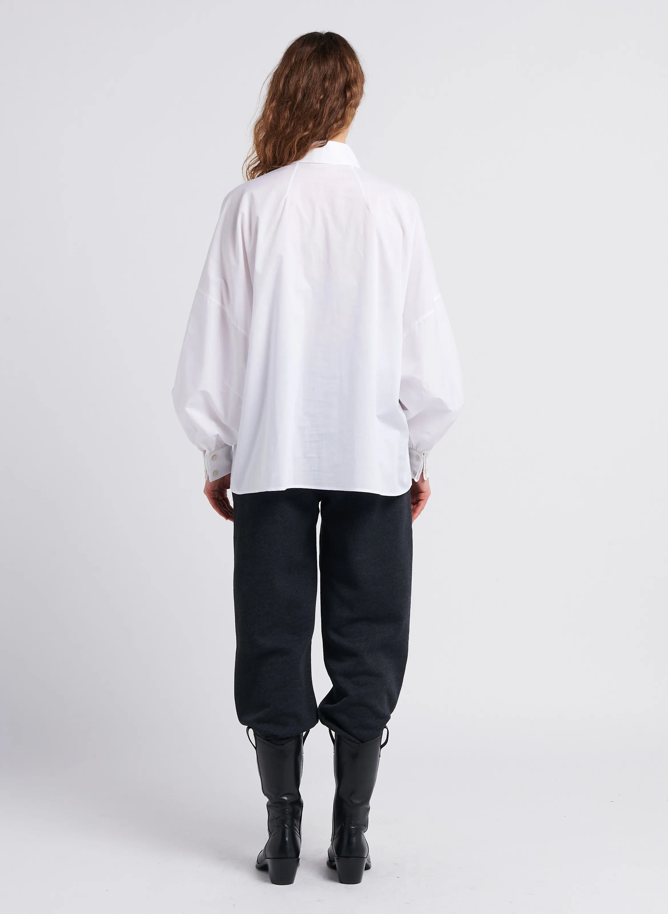  The Label Edition   GATSBY - Camicia dritta collo classico in cotone | Bianco