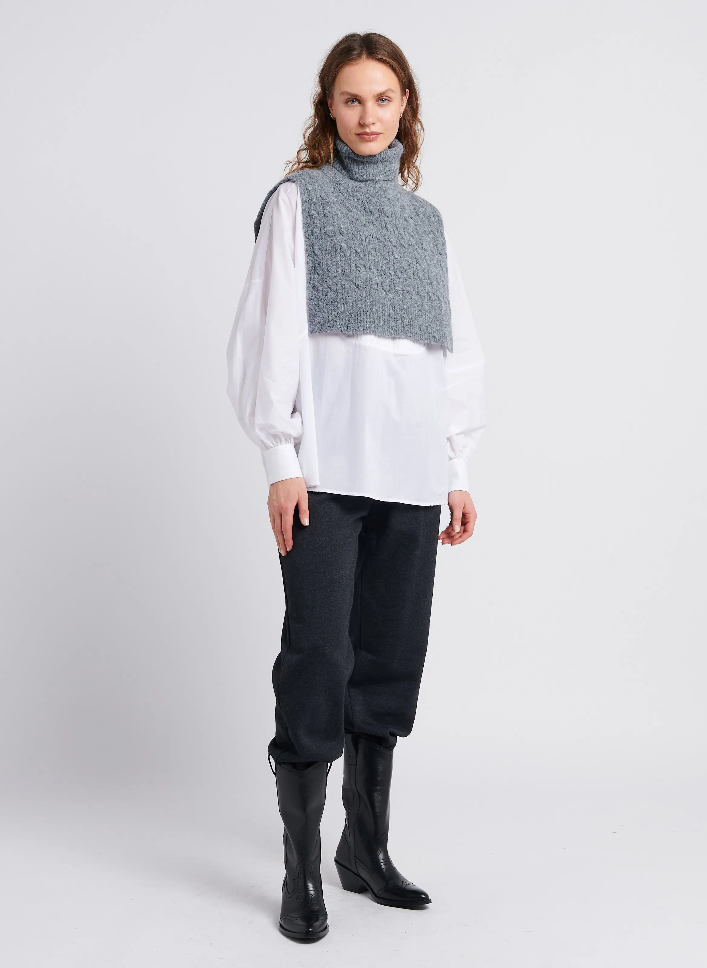  The Label Edition   GATSBY - Camicia dritta collo classico in cotone | Bianco