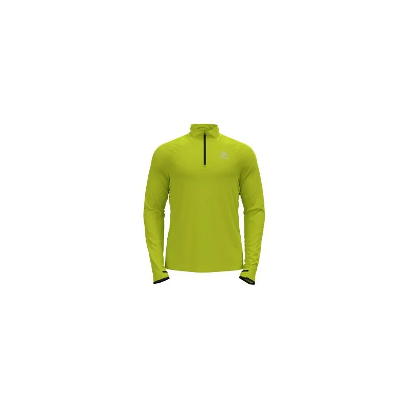 Uomo 1/2 Zip Odlo Axalp Ceramiwarm (sera - primula)