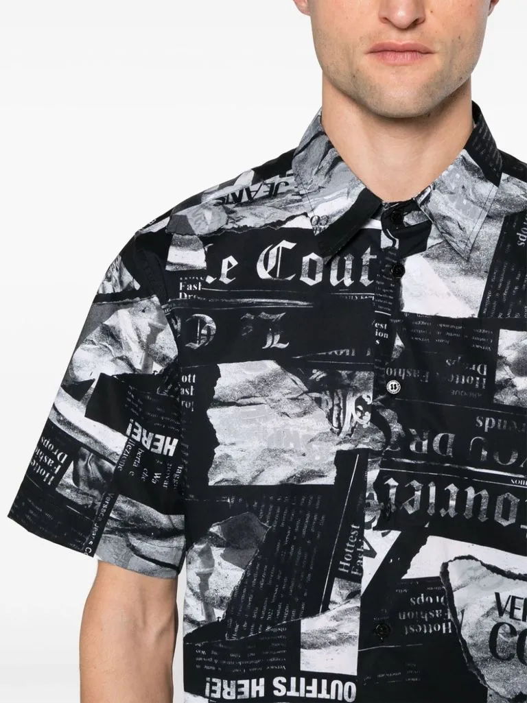 versace jeans couture Camicia stampa rivista