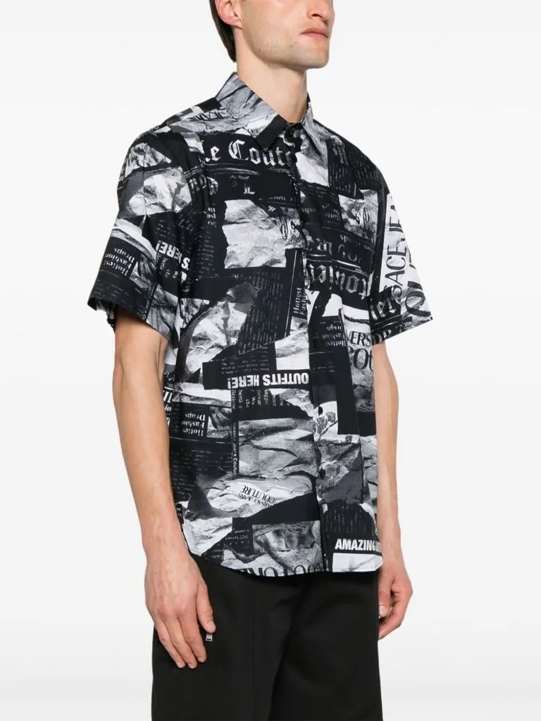 versace jeans couture Camicia stampa rivista