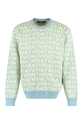 Versace Maglione girocollo in cotone