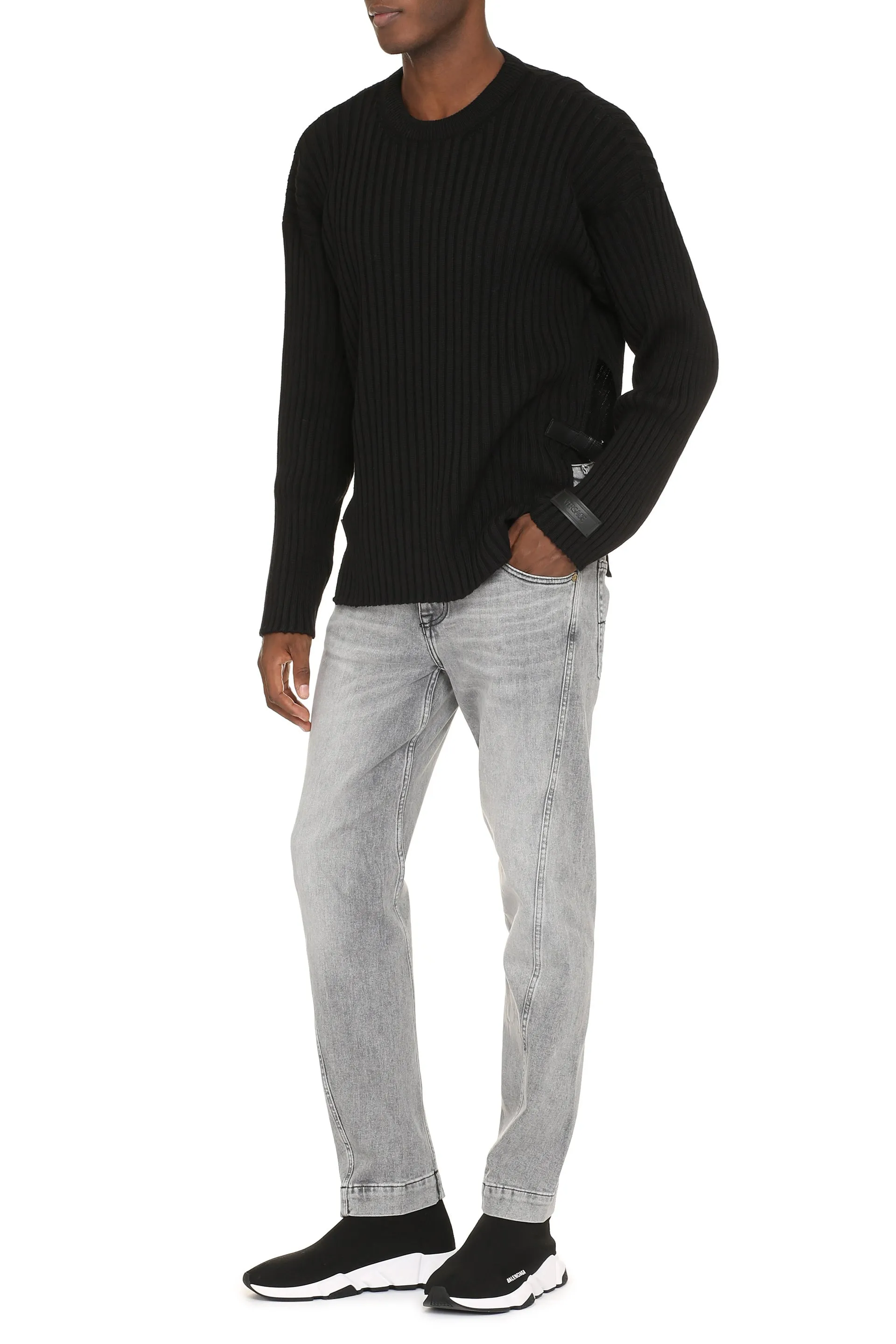 Versace Maglione girocollo in lana